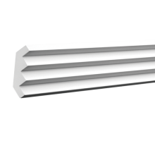 Плинтус потолочный без орнамента 1.50.140