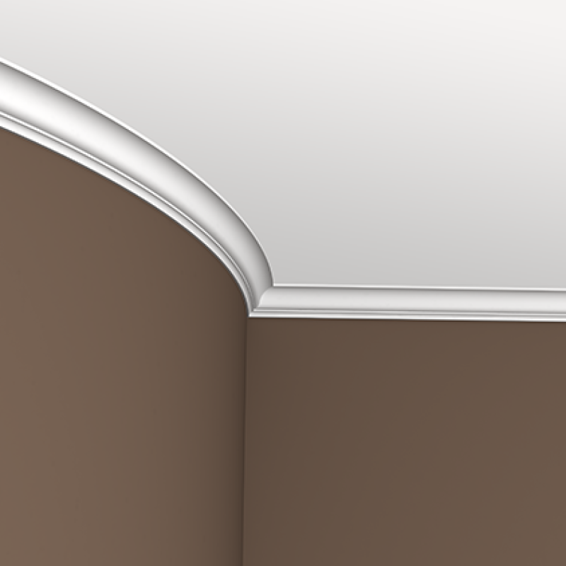 Плинтус потолочный без орнамента 1.50.158