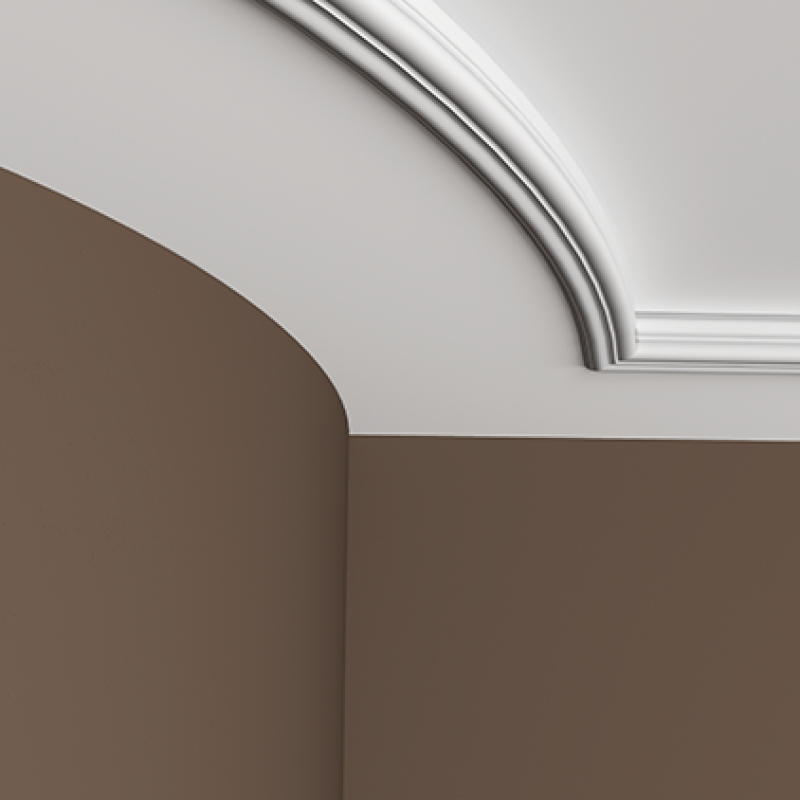 Плинтус потолочный без орнамента 1.50.257