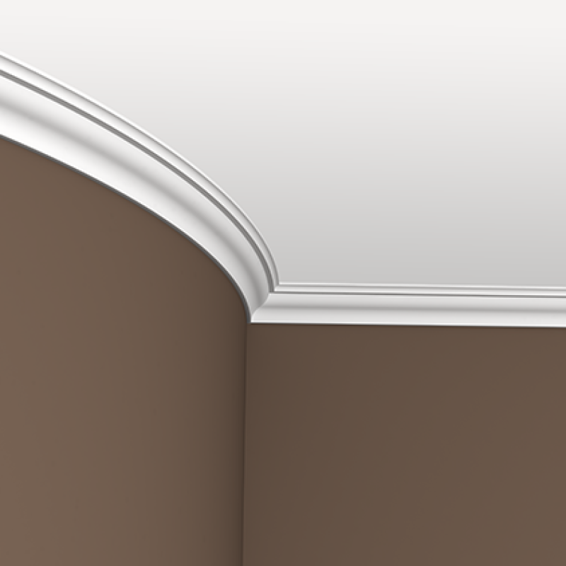 Плинтус потолочный без орнамента 1.50.150