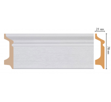 D122-70 ШК/16 Плинтус напольн.DECOMASTER(78*21*2400 мм)