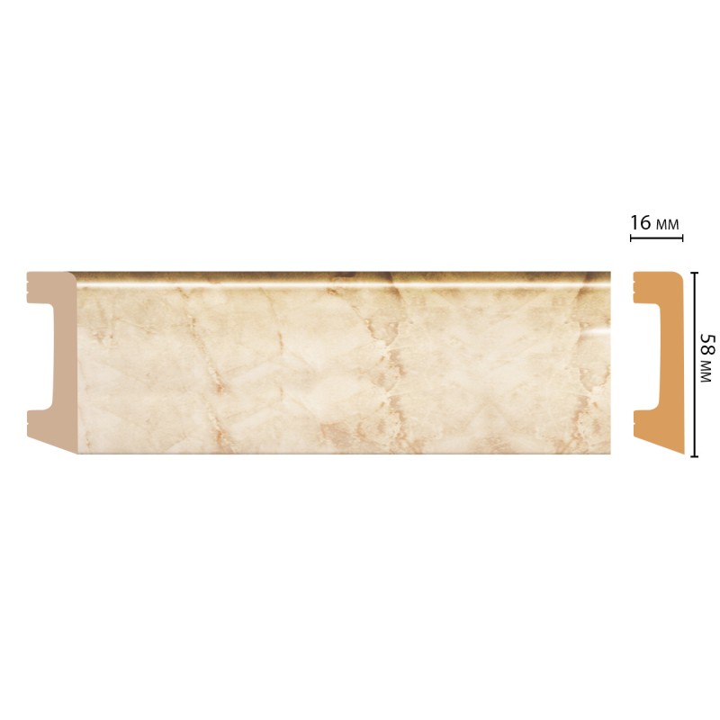 Цветной напольный плинтус D234-80 