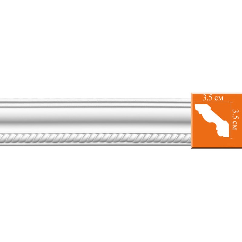 95637 гибкий потолочный плинтус с орнаментом DECOMASTER