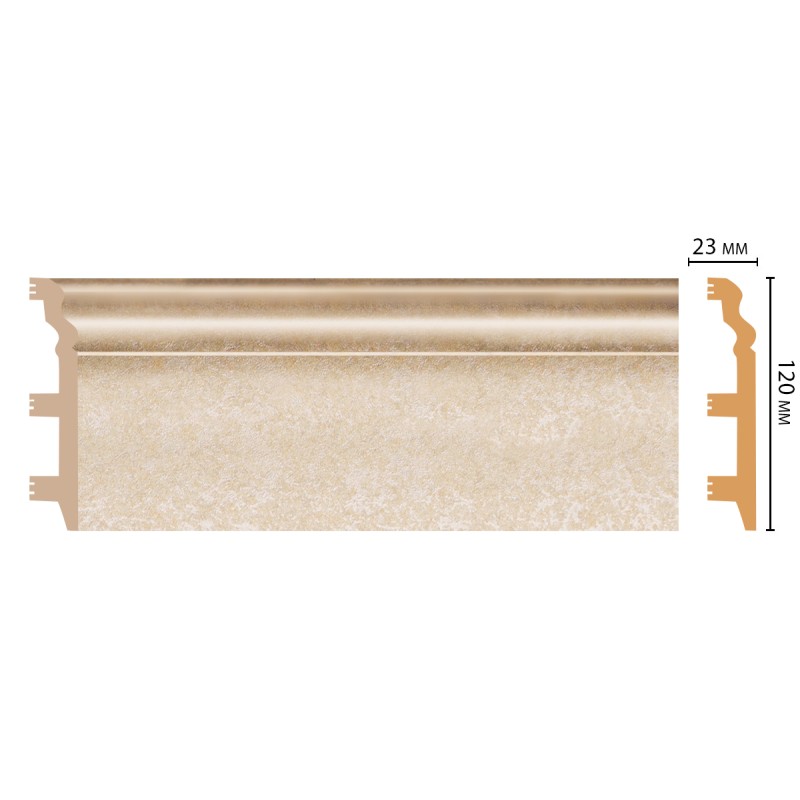 Цветной напольный плинтус D233-18D 