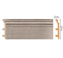 D233-77 ШК/8 Плинтус напольн.DECOMASTER(120*23*2400 мм)