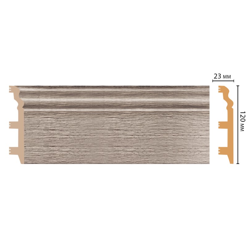 Цветной напольный плинтус D233-77 