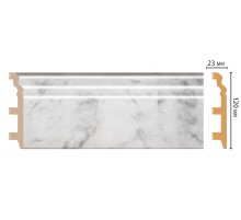 D233-79 ШК/8 Плинтус напольн.DECOMASTER(120*23*2400 мм)