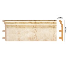 D233-80 ШК/8 Плинтус напольн.DECOMASTER(120*23*2400 мм)