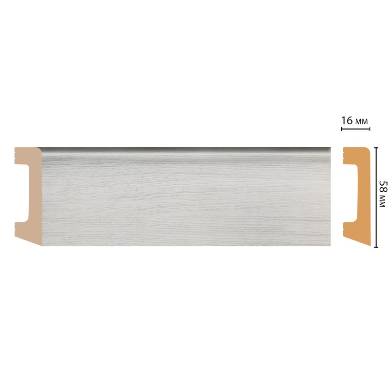 Цветной напольный плинтус D234-84 