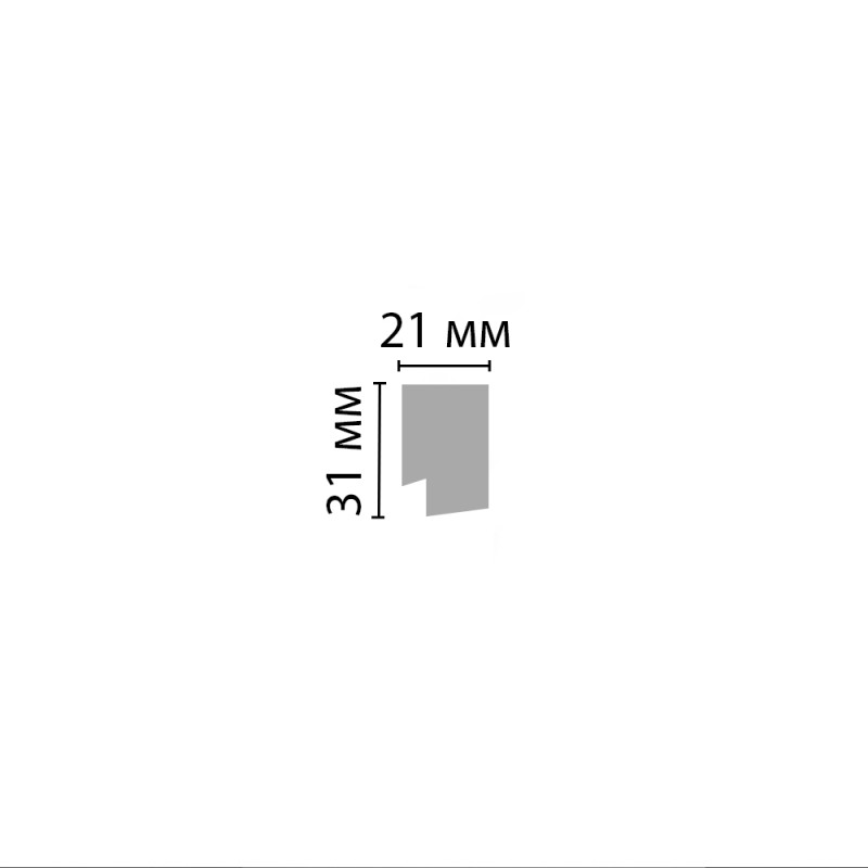 Молдинг D405-1619 ДМ(31*21*2900 мм)
