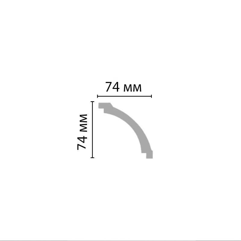 Плинтус потолочный без орнамента 96616