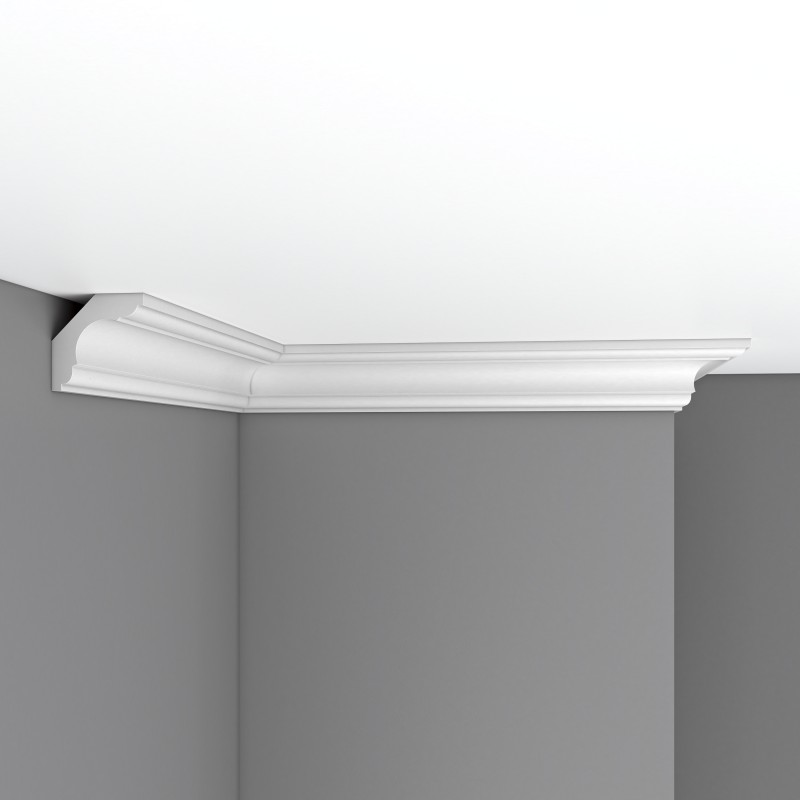 Плинтус потолочный без орнамента DP110