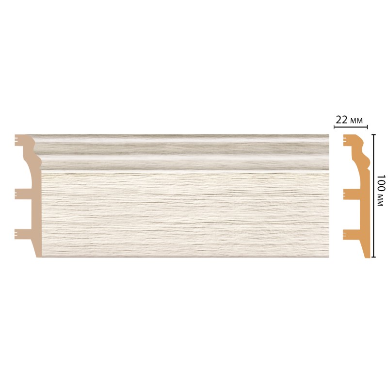 Цветной напольный плинтус D232-70 