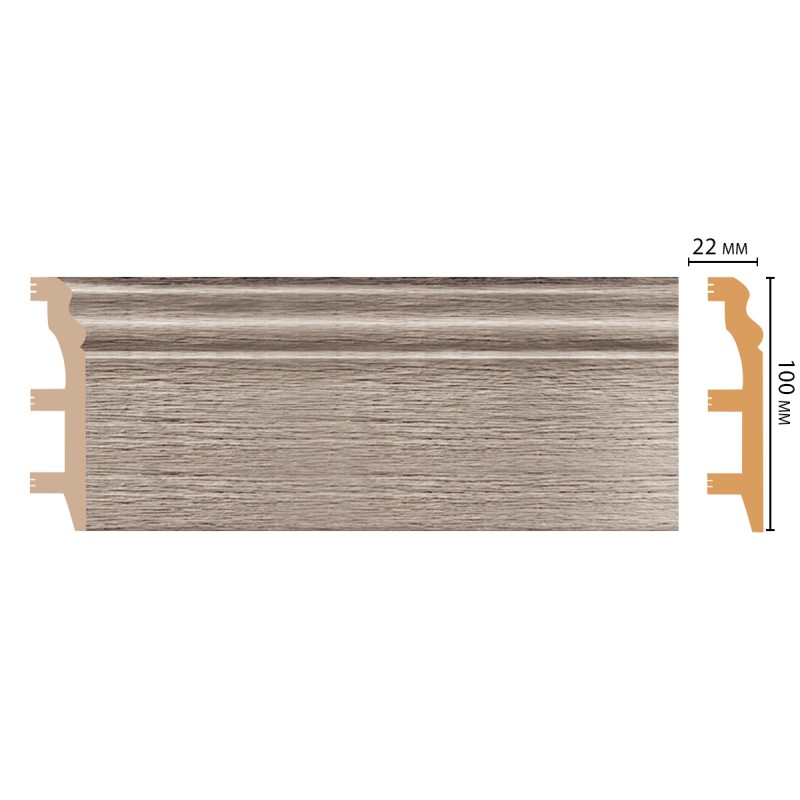 Цветной напольный плинтус D232-77 