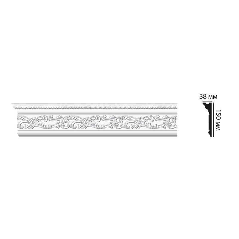 Плинтус потолочный D214B 