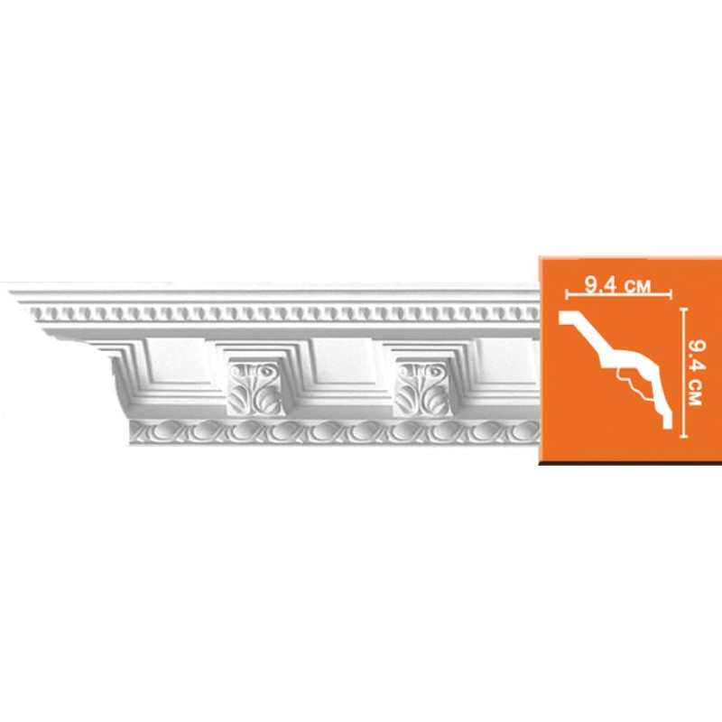 95338 потолочный плинтус с орнаментом DECOMASTER