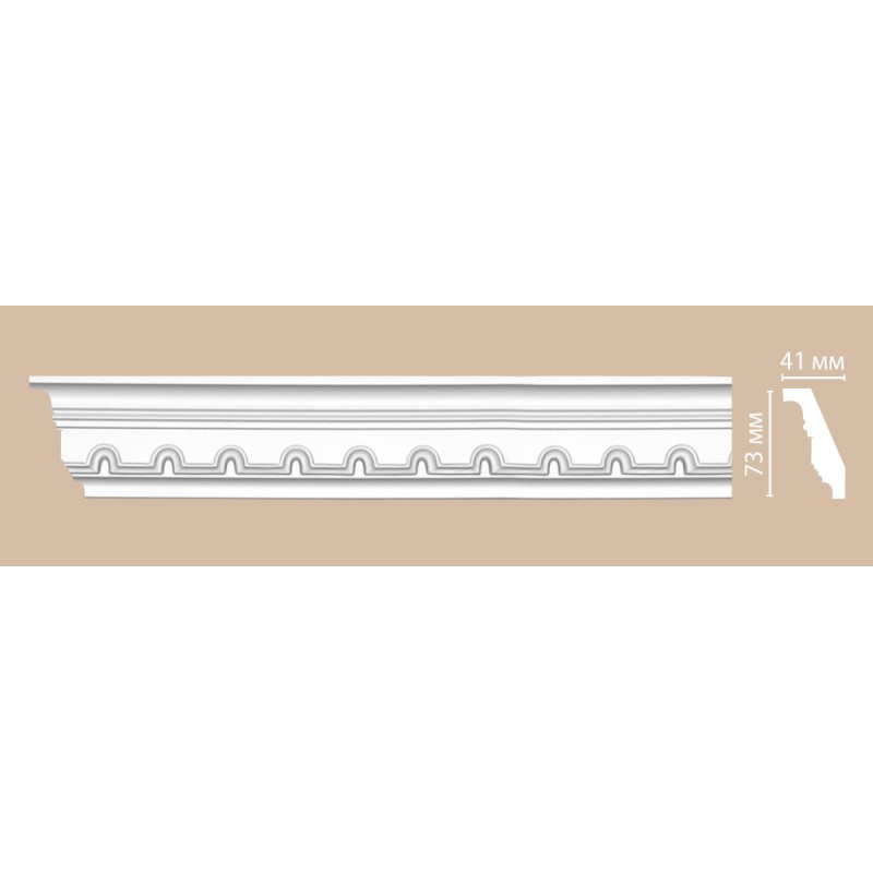 95112 гибкий потолочный плинтус с орнаментом DECOMASTER