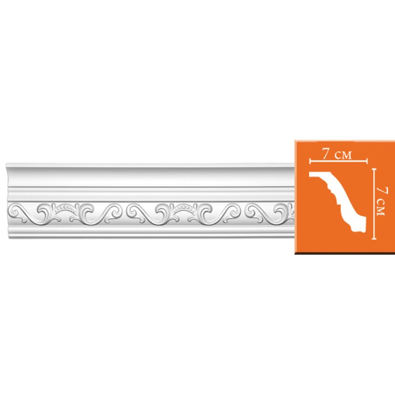 95843 потолочный плинтус с орнаментом DECOMASTER