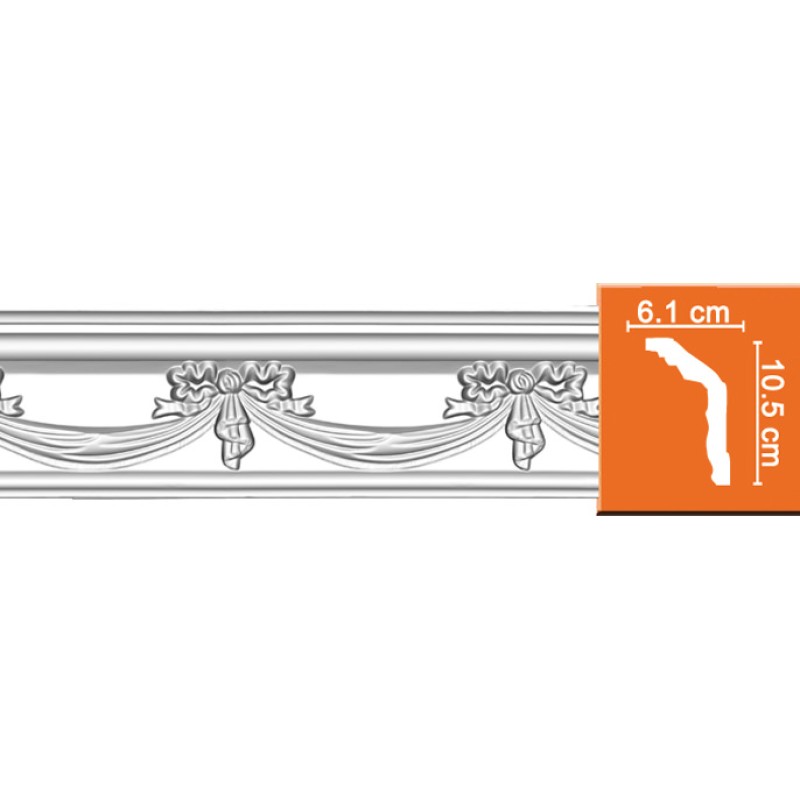 95603 потолочный плинтус с орнаментом DECOMASTER