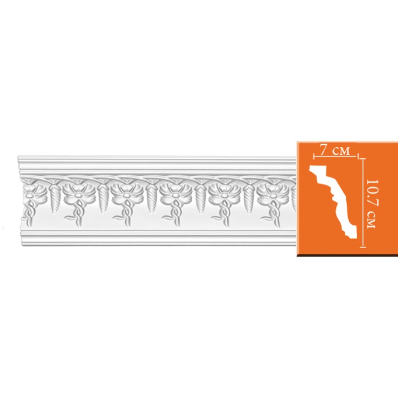 95696 потолочный плинтус с орнаментом DECOMASTER