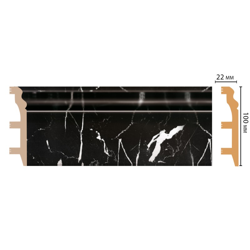 Цветной напольный плинтус D232-78 