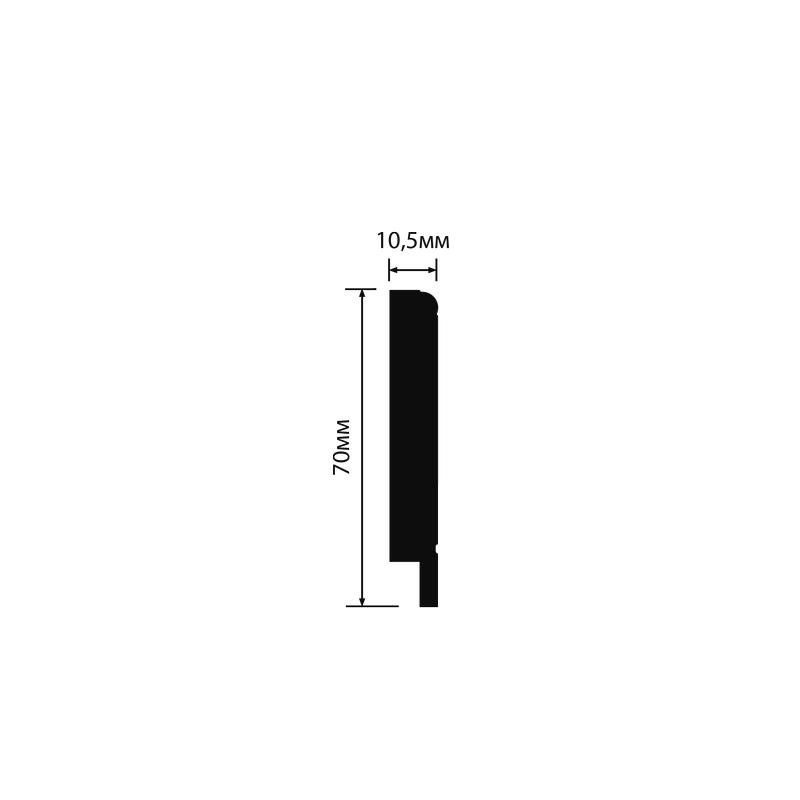 Плинтус Hiwood B70N 70*10,5*2000 мм