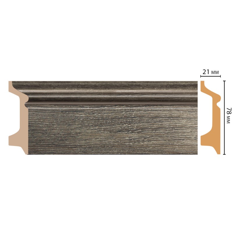 Цветной напольный плинтус D122-86 