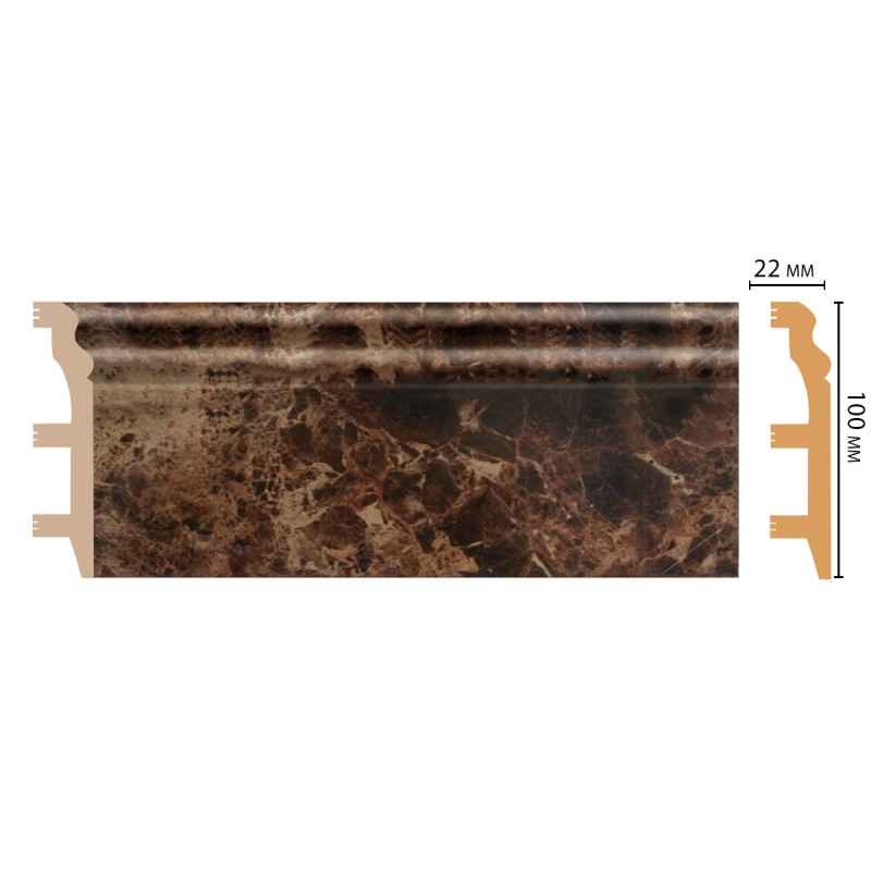 Цветной напольный плинтус D232-713 