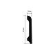 Плинтус Hiwood B80B 80*14*2000 мм
