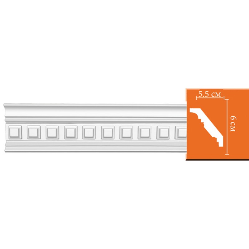 95126 гибкий потолочный плинтус с орнаментом DECOMASTER