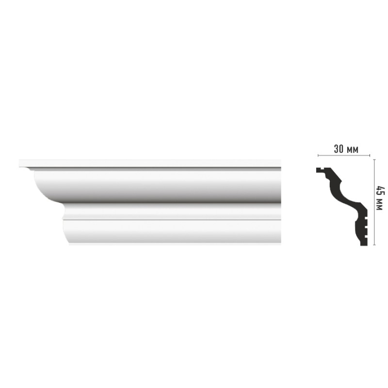 Плинтус дюропрофиль D148