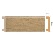 D235-83 ШК/20 Плинтус напольн.DECOMASTER(80*17*2400 мм)