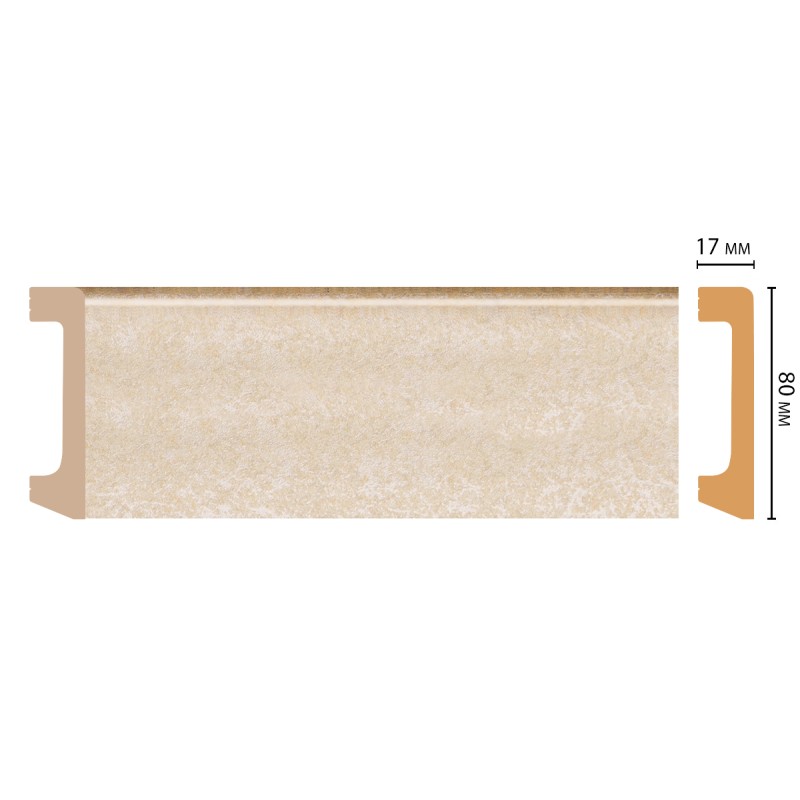 Цветной напольный плинтус D235-18D 