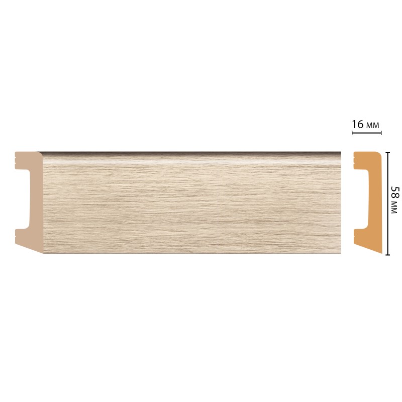 Цветной напольный плинтус D234-72 