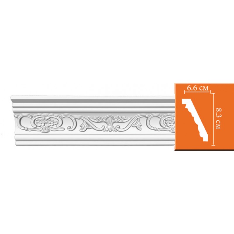 95036 потолочный плинтус с орнаментом DECOMASTER
