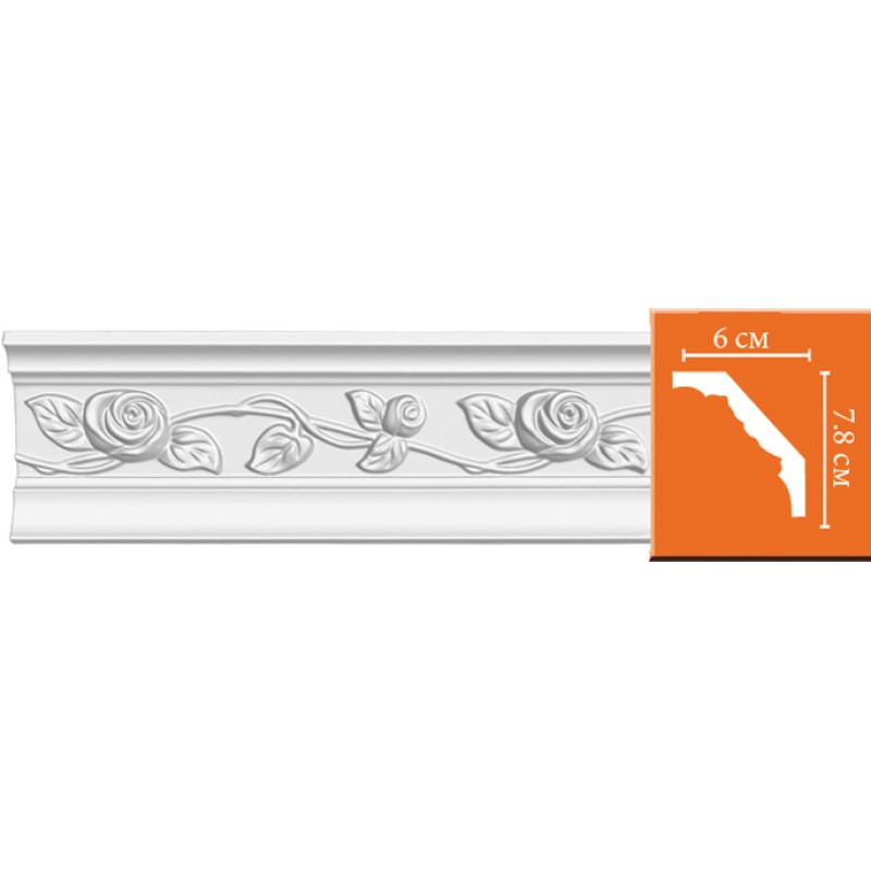 95614 потолочный плинтус с орнаментом DECOMASTER