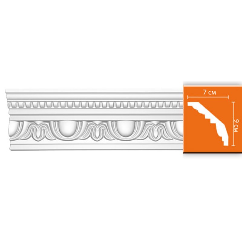 95769 потолочный плинтус с орнаментом DECOMASTER