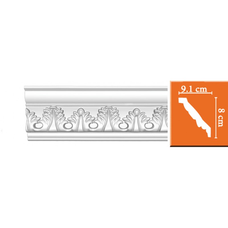 95854 потолочный плинтус с орнаментом DECOMASTER