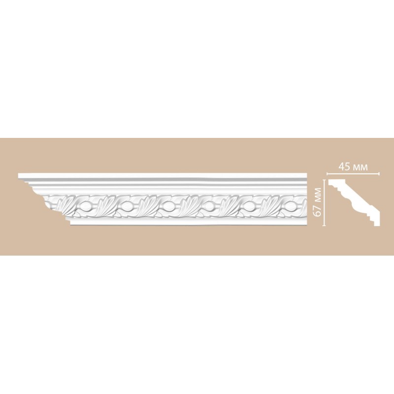 95861 потолочный плинтус с орнаментом DECOMASTER