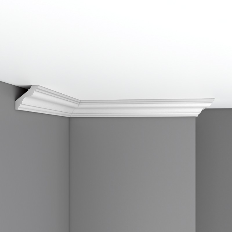 Плинтус потолочный без орнамента 96118