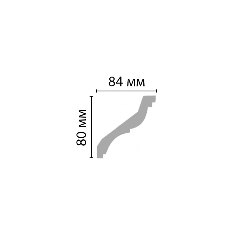 Плинтус потолочный без орнамента 96120