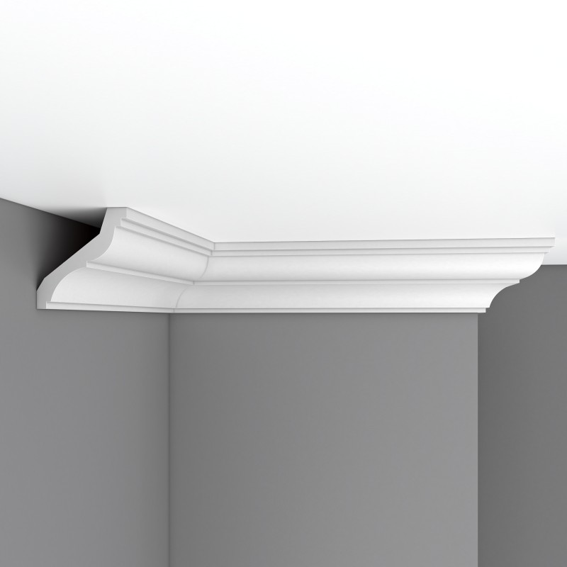 Плинтус потолочный без орнамента 96120