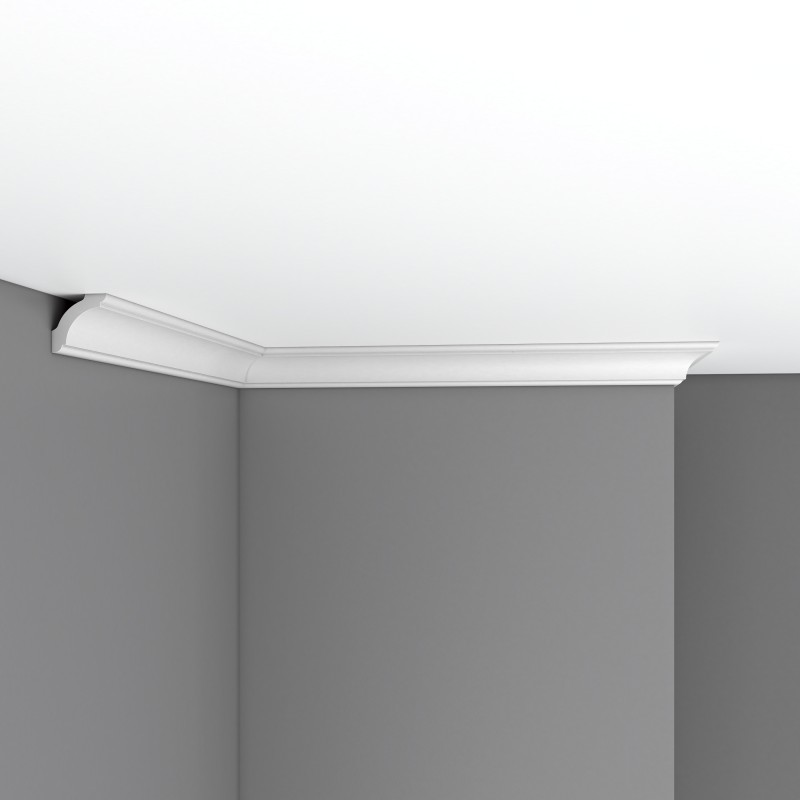 Плинтус потолочный  без  орнамента 96250 Гибкий