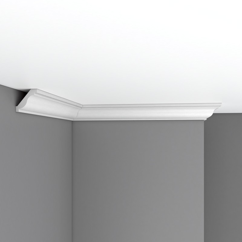 Плинтус потолочный без орнамента 96612