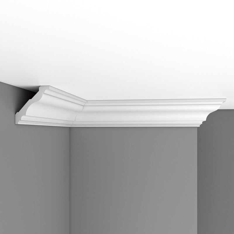 Плинтус потолочный без орнамента 96684