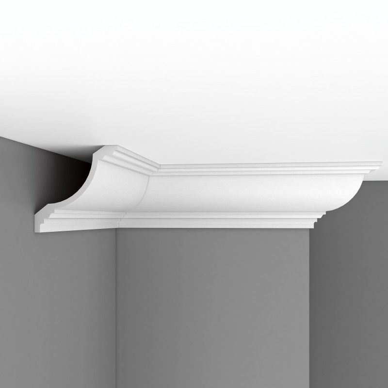 Плинтус потолочный без орнамента 96695