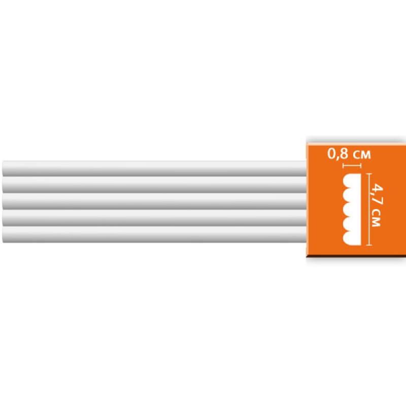 Молдинг гладкий 97607