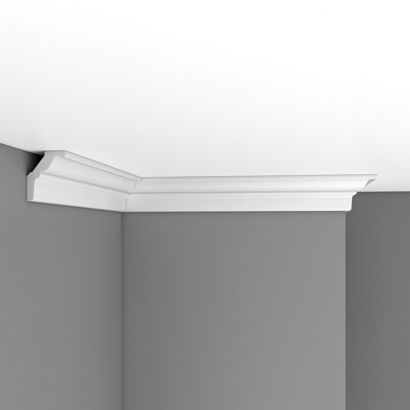 Плинтус потолочный без орнамента DP18