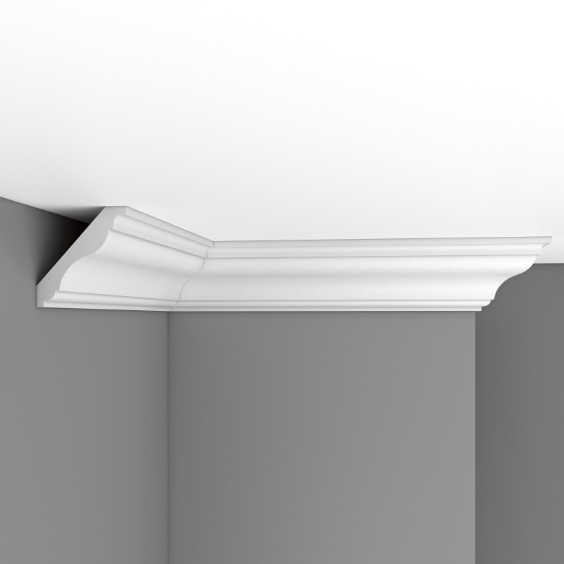 Плинтус потолочный без орнамента DP357