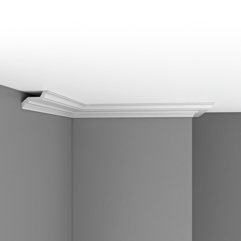 Плинтус потолочный без орнамента DP374